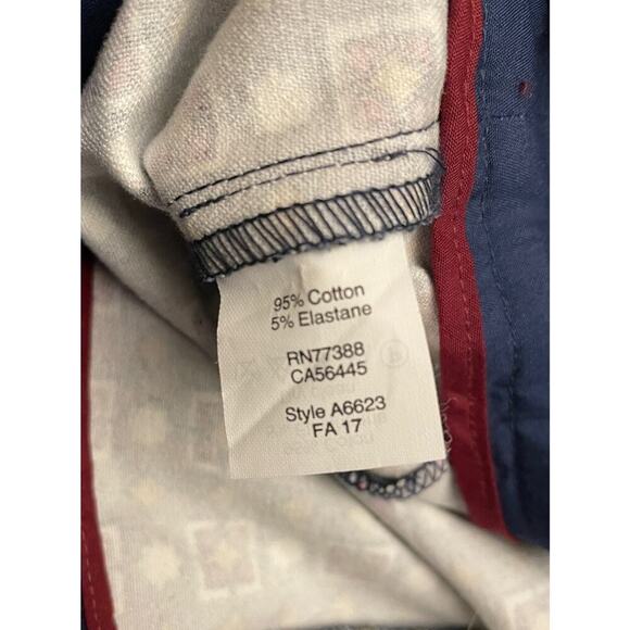 J CREW Pants Womens 6 Stretch Printed Cropped Straight Leg Chino Ladies - Picture 8 of 9